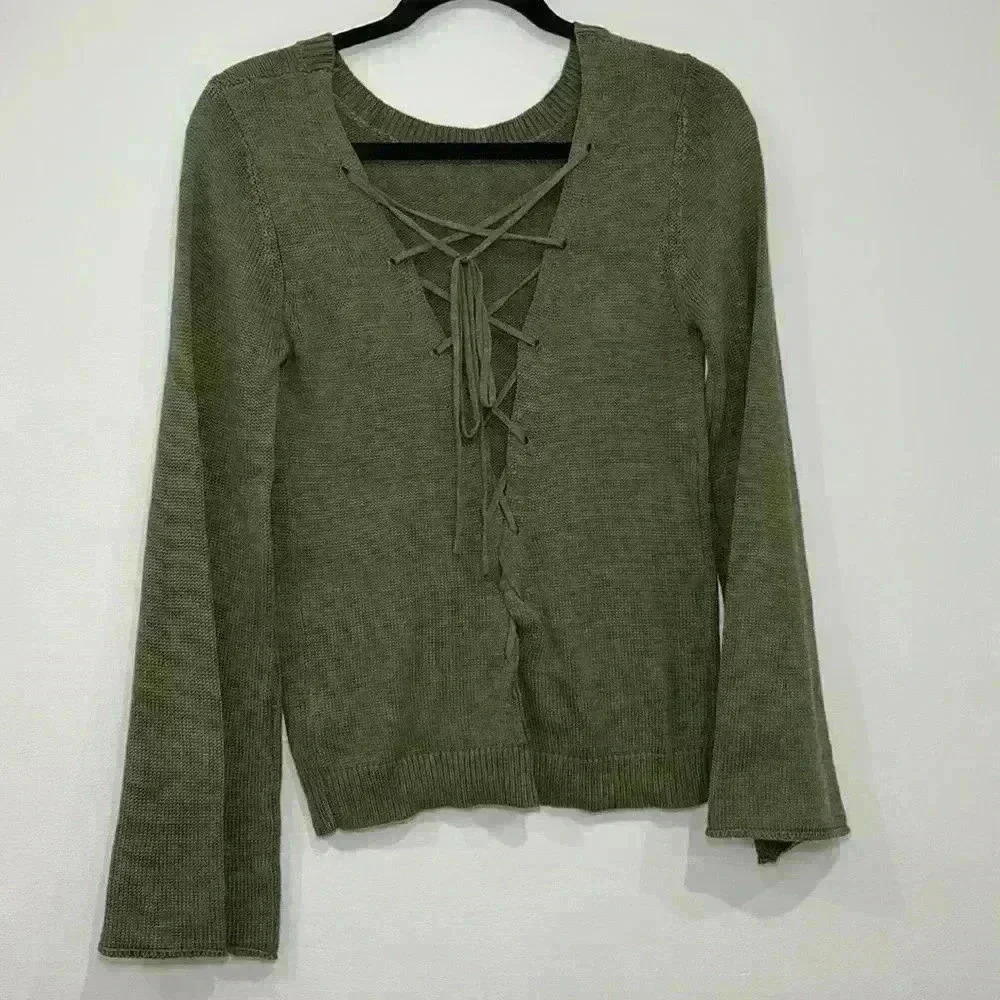 Olive green sweater - Picture 3 of 3